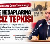 FATİH MECLİSİ’NDE RECEP ÖNEM’DEN E-HACİZ VE İCRA DOSYALARI ÖNERGESİ